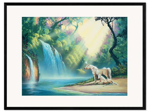 Framed art print Einhorn Unicorn