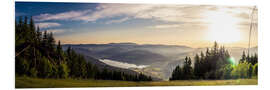 Foam board print Sunset at Titisee