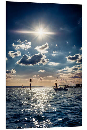 Foam board print Summer day on Lake Constance