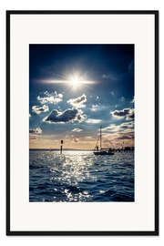 Gerahmter Kunstdruck Sommertag am Bodensee