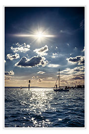 Poster Soleil sur le lac de Constance