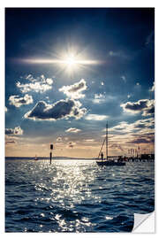 Selvklebende plakat Summer day on Lake Constance