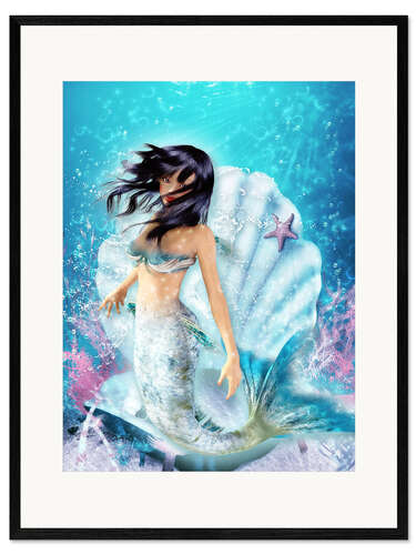 Framed art print Mermaid Fenja