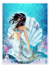 Poster Meerjungfrau - Fenja