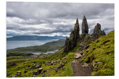 Print på skumplade Old Man of Storr, Isle of Skye, Scotland