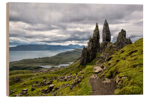 Quadro de madeira Old Man of Storr, Isle of Skye, Scotland