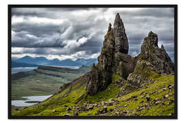 Gerahmter Kunstdruck Old Man of Storr, Isle of Skye, Schottland