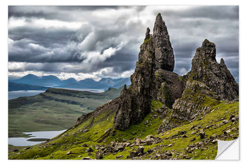 Sticker mural Old Man of Storr sur l'île de Skye, Écosse