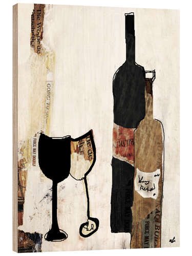 Tableau en bois Vino