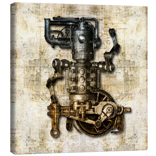 Canvas print Antique Mechanical Figure I