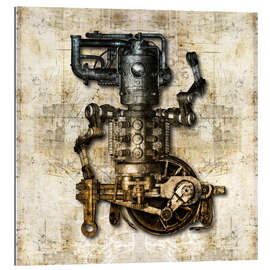 Gallery print Antique Mechanical Figure I