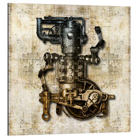 Magnettafel Antike Mechanische Figur I