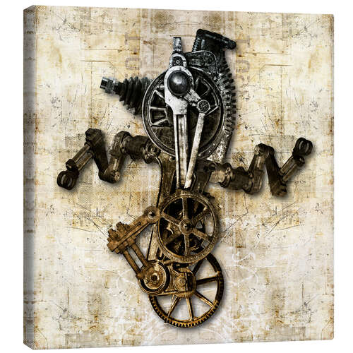 Canvas print Antique Mechanical Figure II