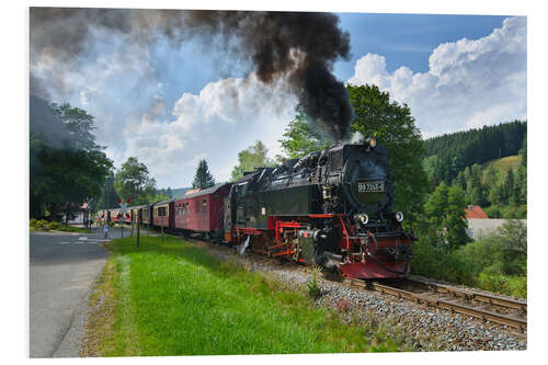 Foam board print Harz Locomotive