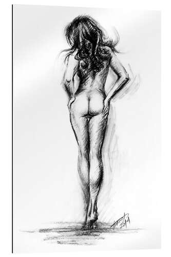 Galleritryk Nude female sketch