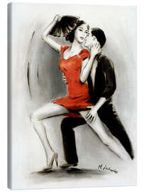 Canvas print Passionate dance couple