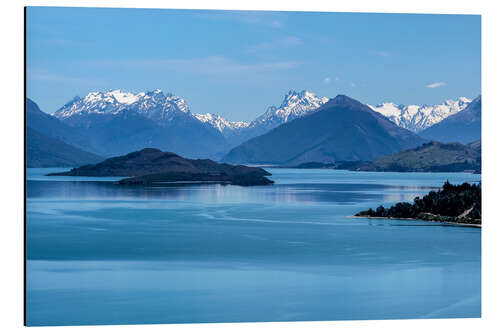 Cuadro de aluminio Lake Wakatipu, View direction Glenorchy (New Zealand)