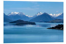 Quadro em PVC Lake Wakatipu, View direction Glenorchy (New Zealand)