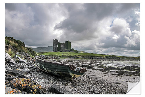 Naklejka na ścianę Ballycarbery Castle, County Kerry, Ireland