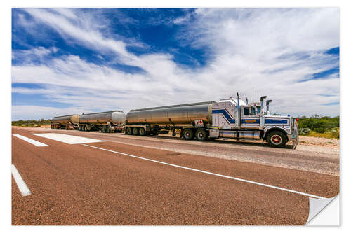 Vinilo para la pared Road Train Australia