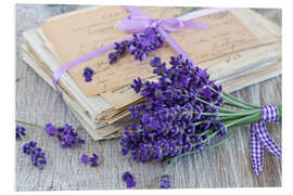 Stampa su PVC Lavanda e le mie lettere d'amore per te