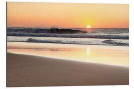 Alubild Strand bei Sonnenuntergang, Fuerteventura