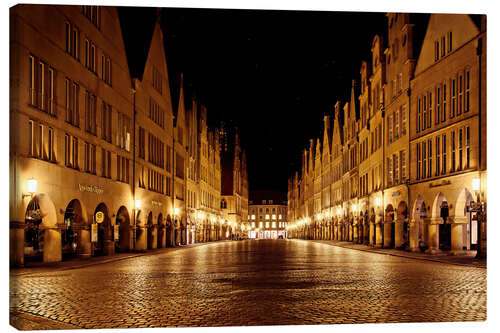 Leinwandbild Prinzipalmarkt Münster