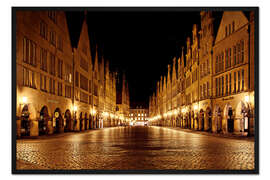 Gerahmter Kunstdruck Prinzipalmarkt Münster