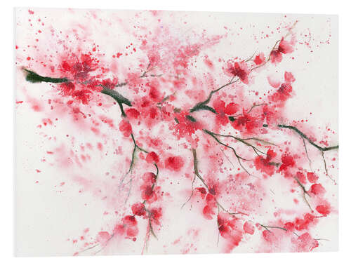 Foam board print Flowering Twig