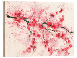 Wood print Flowering Twig