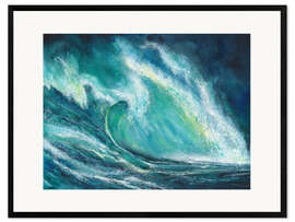 Framed art print The power of the sea