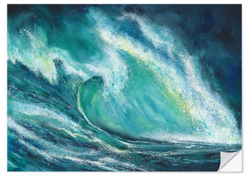 Vinilo para la pared The power of the sea