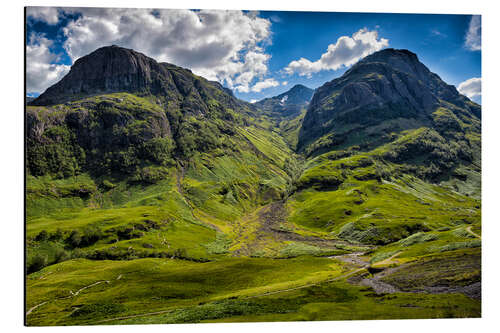 Stampa su alluminio Three sisters, Scotland