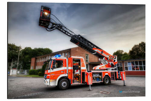 Tableau en aluminium Camion de pompier