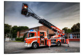 Magnettafel Feuerwehr-Teleskopmastfahrzeug
