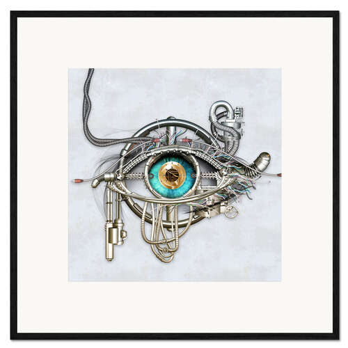 Ingelijste kunstdruk Mechanical eye
