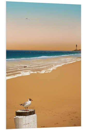 Foam board print Stillness on the beach