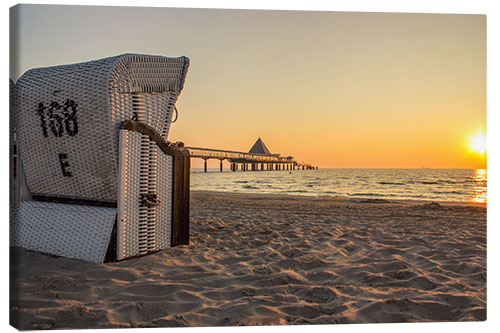 Lienzo Silla de playa en Usedom