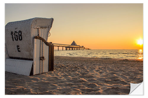 Wall sticker Beach chair on Usedom