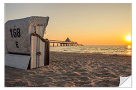 Autocolante decorativo Beach chair on Usedom