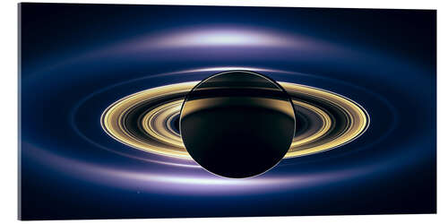 Quadro em acrílico Saturn Eclipse (seen by Cassini spacecraft)