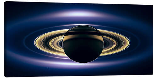 Canvastavla Saturn Eclipse (seen by Cassini spacecraft)