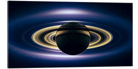 Gallery Print Planet Saturn - Ringe im Sonnenlicht