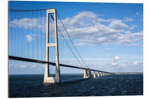 Tableau en plexi-alu The Öresund bridge between Denmark and Sweden