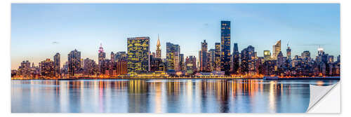 Naklejka na ścianę New York - Midtown Manhattan Skyline