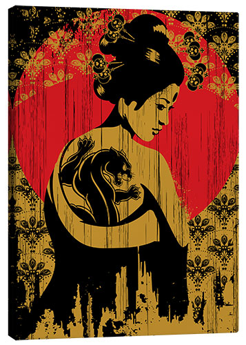 Canvas print Geisha