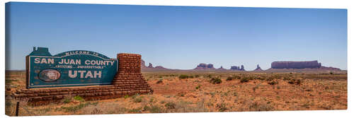 Leinwandbild Monument Valley USA Panorama III