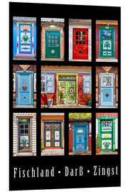 Foam board print Beautiful doors in Fischland Darss Zingst