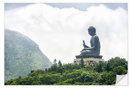 Selvklebende plakat TianTan Buddha in Lantau