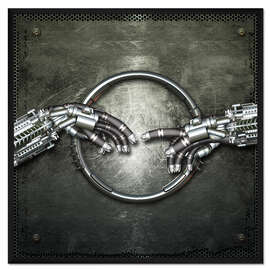 Gerahmter Kunstdruck Schaffung von Adam